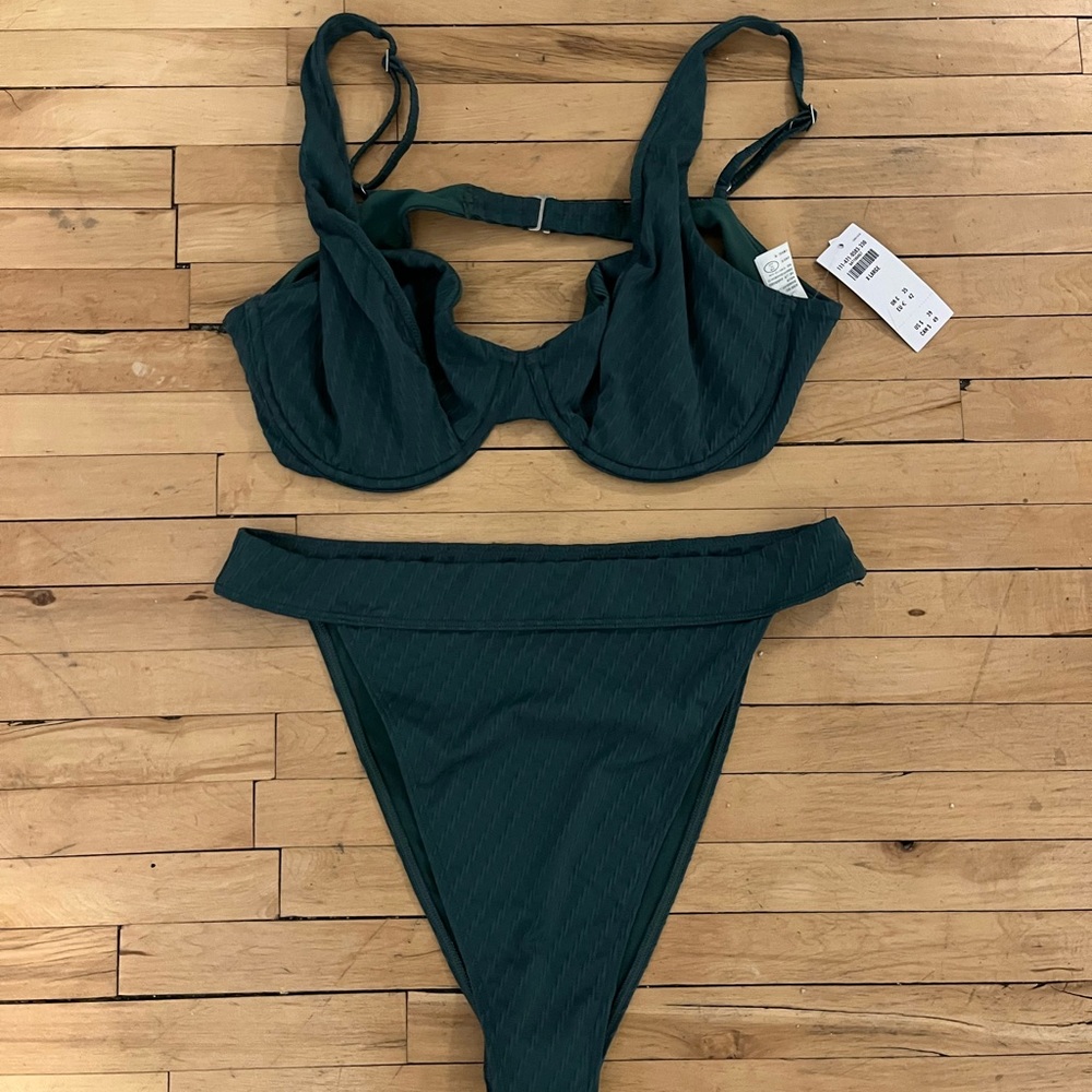 NWT Dark Green Abercrombie & Fitch Bikini